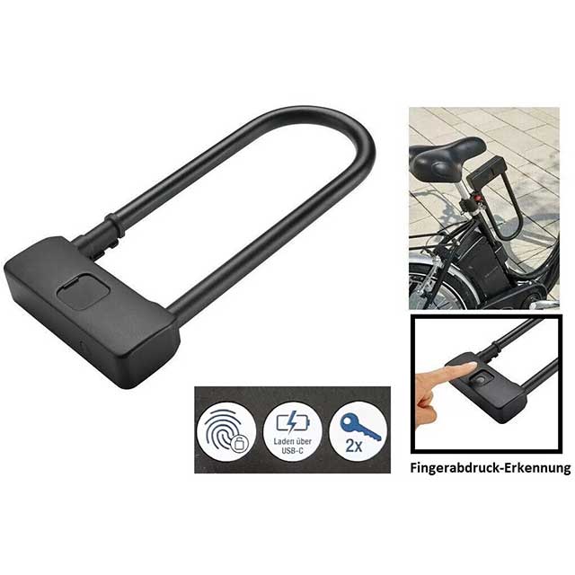Bicycle U-Lock with Fingerprint