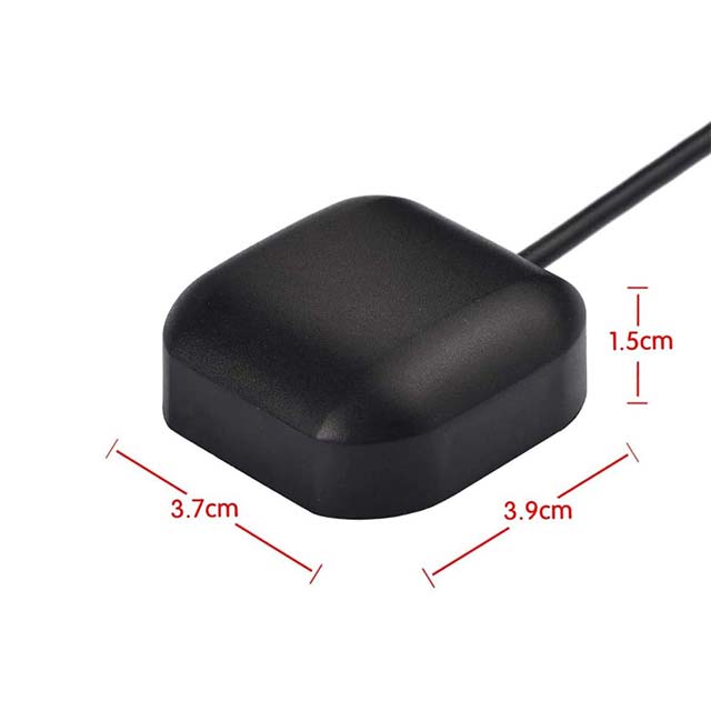 Bingfu Vehicle Waterproof Active GPS Navigation Antenna with SMA Male Connector for Car Stereo Head Unit GPS Navigation System Module- Truck Marine Boat GPS Tracker Locator Real Time Tracking