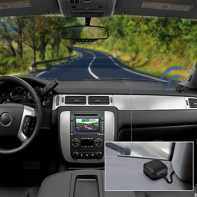 Bingfu Vehicle Waterproof Active GPS Navigation Antenna with SMA Male Connector for Car Stereo Head Unit GPS Navigation System Module- Truck Marine Boat GPS Tracker Locator Real Time Tracking