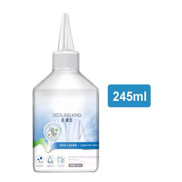 Biological Enzyme De-Oil King 245ml - Down Coat Dry Cleaner for Oil and Blood Stain Removal from Clothes