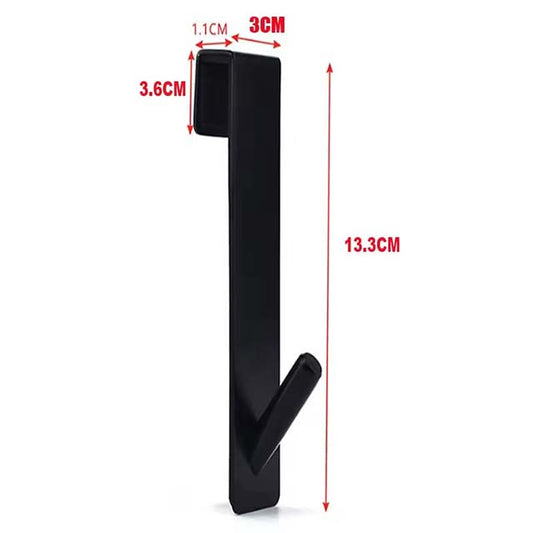 Stainless Steel S-Shape Over Glass Door Shower Towel Rack – Bathroom Bathrobe & Towel Hanger Hooks for Shower Door