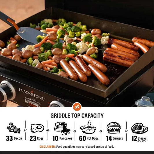 Blackstone 22-inch Adventure Ready Portable Camping Grill with Hose Adapter – Outdoor Cooking Equipment