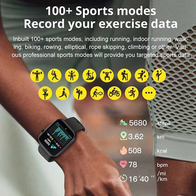 COLMI P71 Bluetooth Smartwatch – Voice Call, Health Tracking, IP68 Waterproof, Smart Alerts for Men & Women