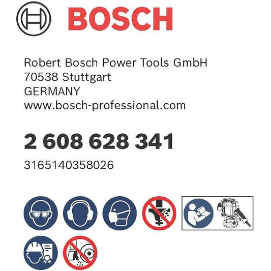 Bosch Rounding Router Bit 0V – Silver, 8 x 28.7 x 53 mm | Precision Woodworking Accessory (2608628341)