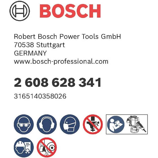 Bosch Rounding Router Bit 0V – Silver, 8 x 28.7 x 53 mm | Precision Woodworking Accessory (2608628341)