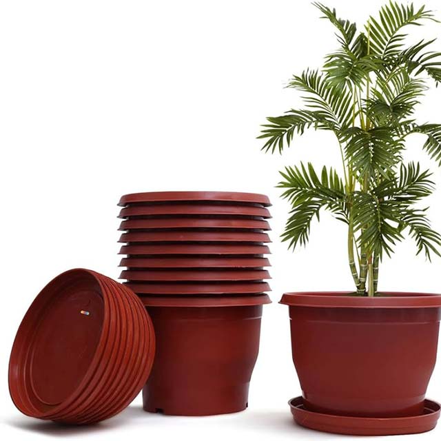 Boss Flower Plastic Pots for Indoor & Outdoor Plants – Durable Garden Planters for Home & Balcony Decor
