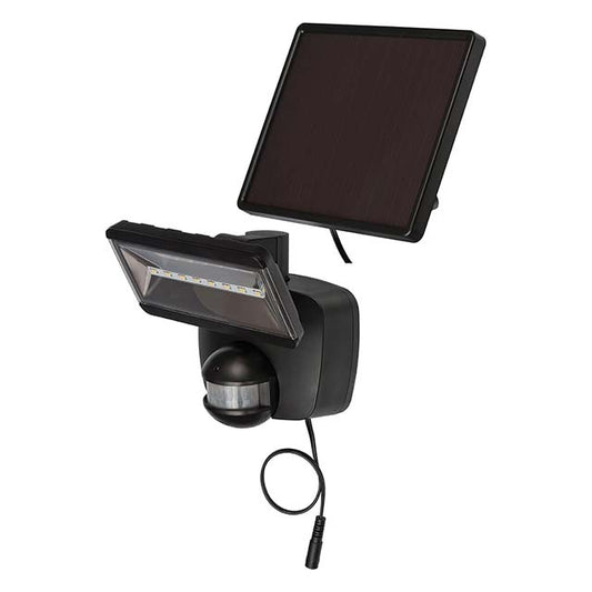 Brennenstuhl SOL 800 Outdoor Solar LED Spotlight – 400 Lumens, Motion Sensor, IP44, LG SMD LEDs &amp; Solar Panel (Battery Included)