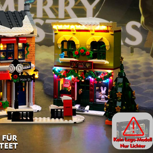 BrickBling LED Light Set for Lego 10308 Holiday Main Street - Lighting Kit Only, Creative Gift for Lego Holiday Street