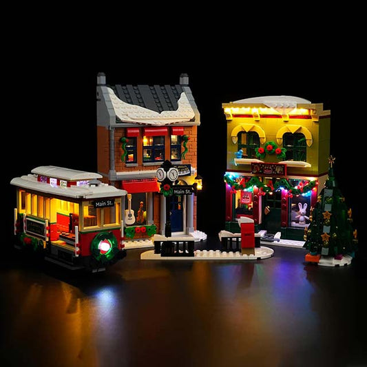 BrickBling LED Light Set for Lego 10308 Holiday Main Street - Lighting Kit Only, Creative Gift for Lego Holiday Street