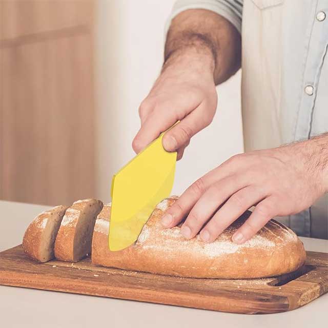 Bright Yellow Dough & Pastry Scraper