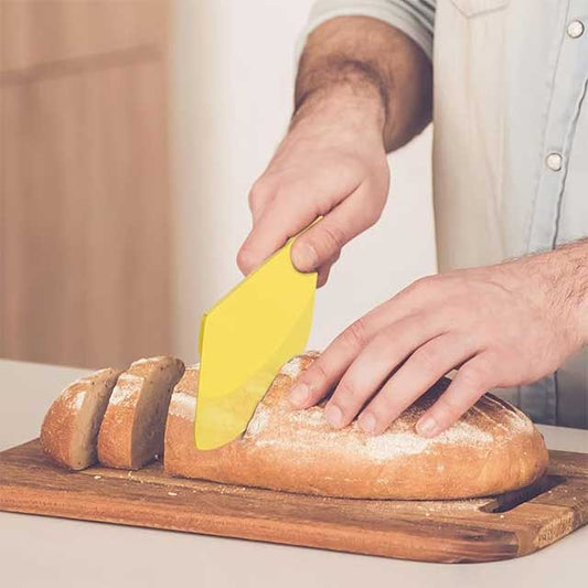 Bright Yellow Dough & Pastry Scraper