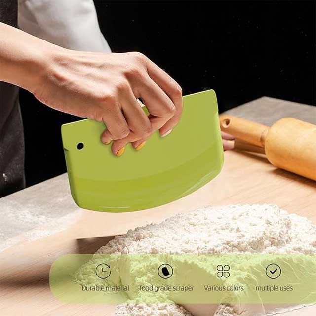 Bright Yellow Dough & Pastry Scraper
