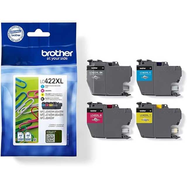 Brother LC-422XLVAL Genuine Ink Cartridges Value Pack