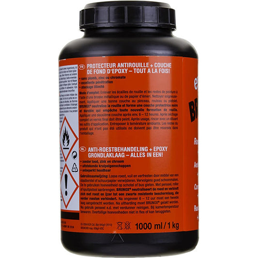 Brunox BEPOXY 1000ML Epoxy Rostumwandler 1L – High-Performance Rust Converter &amp; Protective Epoxy Coating