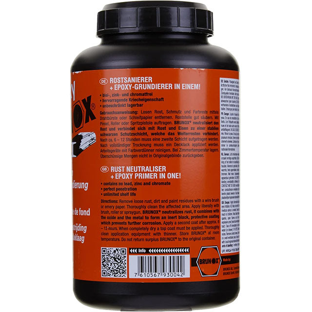 Brunox BEPOXY 1000ML Epoxy Rostumwandler 1L – High-Performance Rust Converter &amp; Protective Epoxy Coating