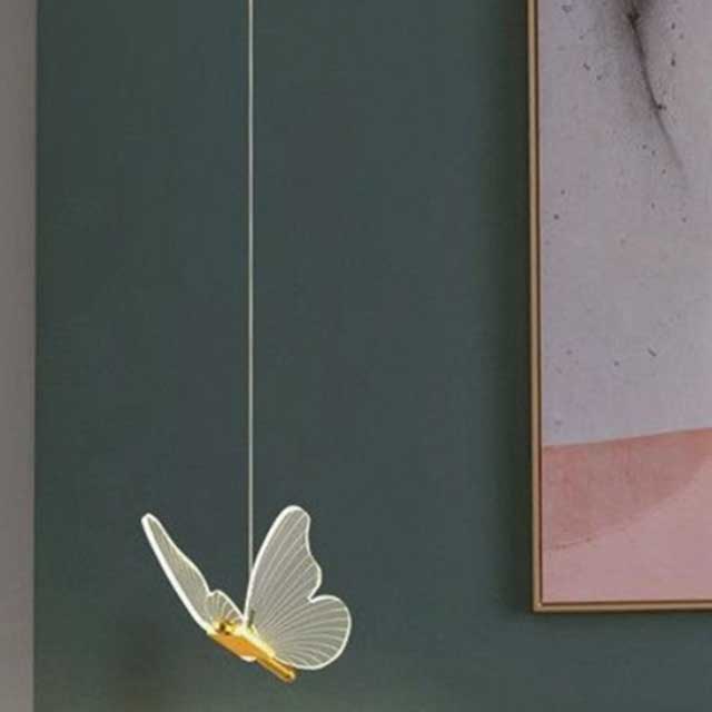 Butterfly LED Pendant Light – Nordic Hanging Ceiling Lamp for Bedroom, Living Room & Home Decor