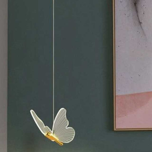 Butterfly LED Pendant Light – Nordic Hanging Ceiling Lamp for Bedroom, Living Room & Home Decor