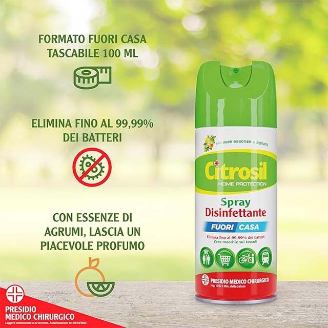 CITROSIL Outdoor Disinfectant Spray with Real Citrus Essences – Eco-Friendly Home, Garden &amp; Patio Sanitizer