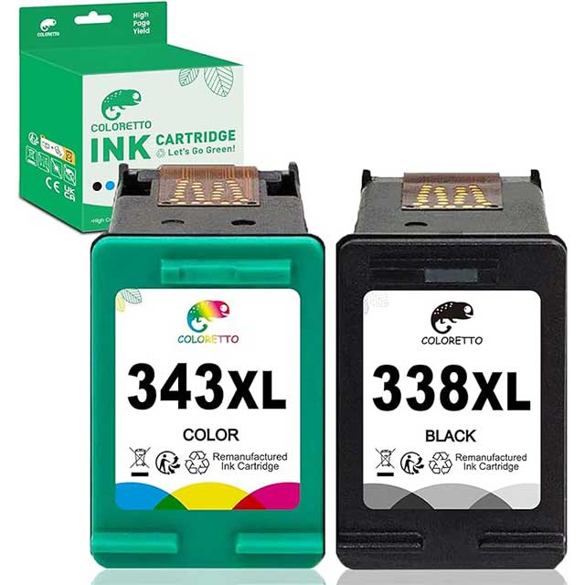 COLORETTO 338 & 343 XL Remanufactured Ink
