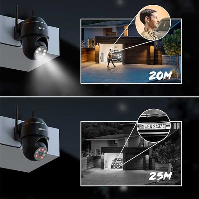 COOAU Outdoor WiFi Security Camera