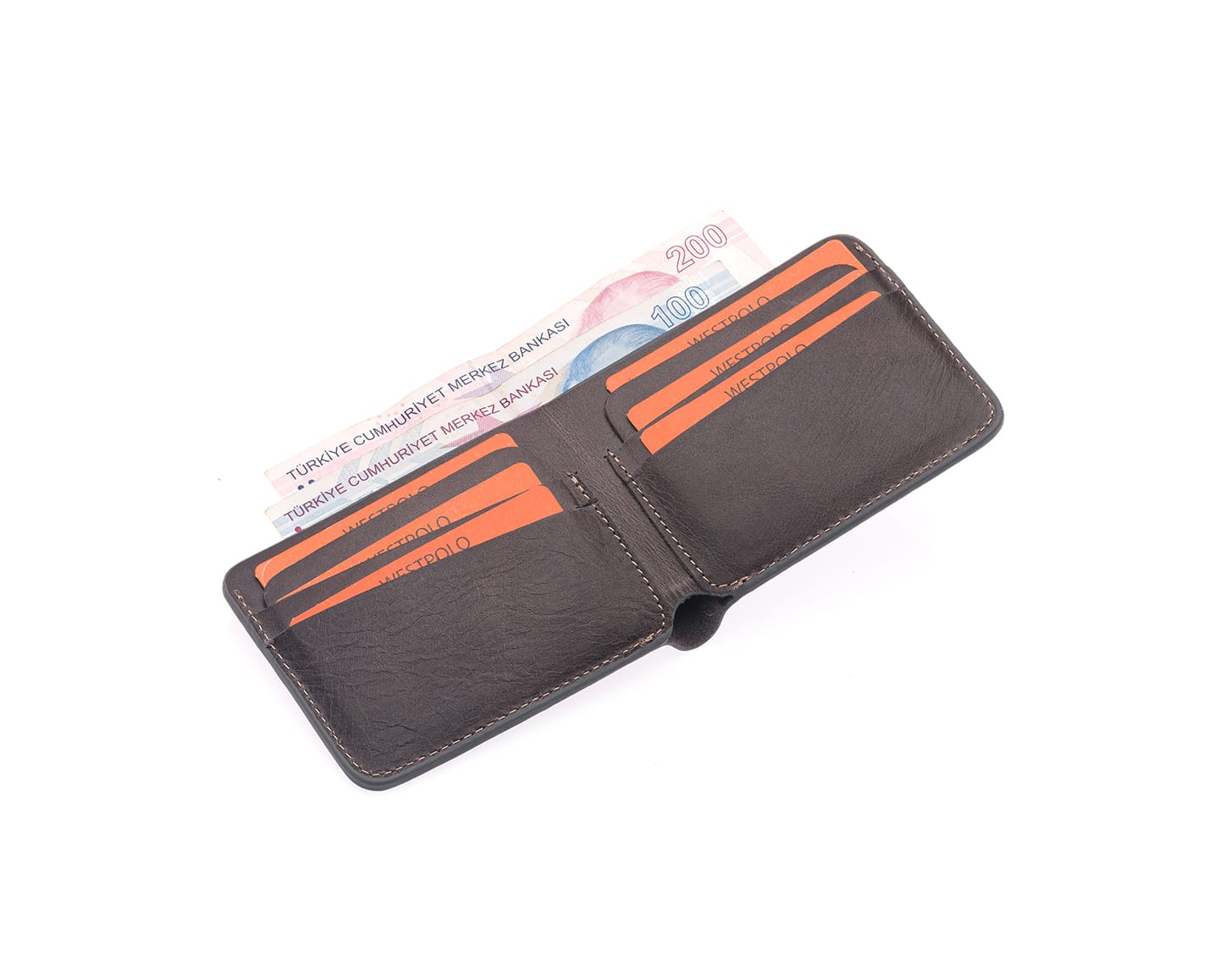 Westpolo Genuine Crazy Leather Men's Wallet (1419C)