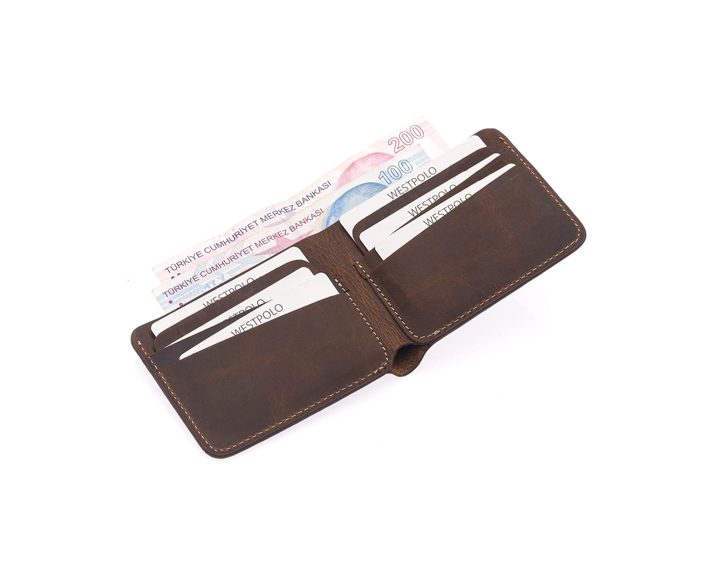 Westpolo Genuine Crazy Leather Men's Wallet (1419C)