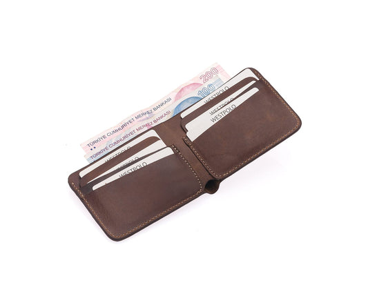 Westpolo Genuine Crazy Leather Men's Wallet (1419C)