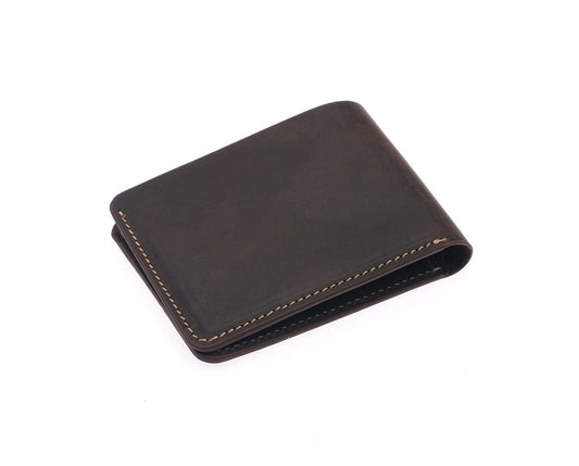 Westpolo Genuine Tumbled Leather Handmade Unisex Leather Wallet (1425C)