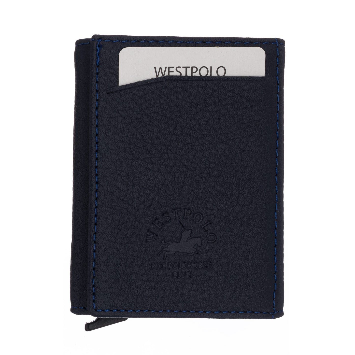 Westpolo Safari Large Card Holder Genuine Leather Unisex Mechanism Wallet (5550)