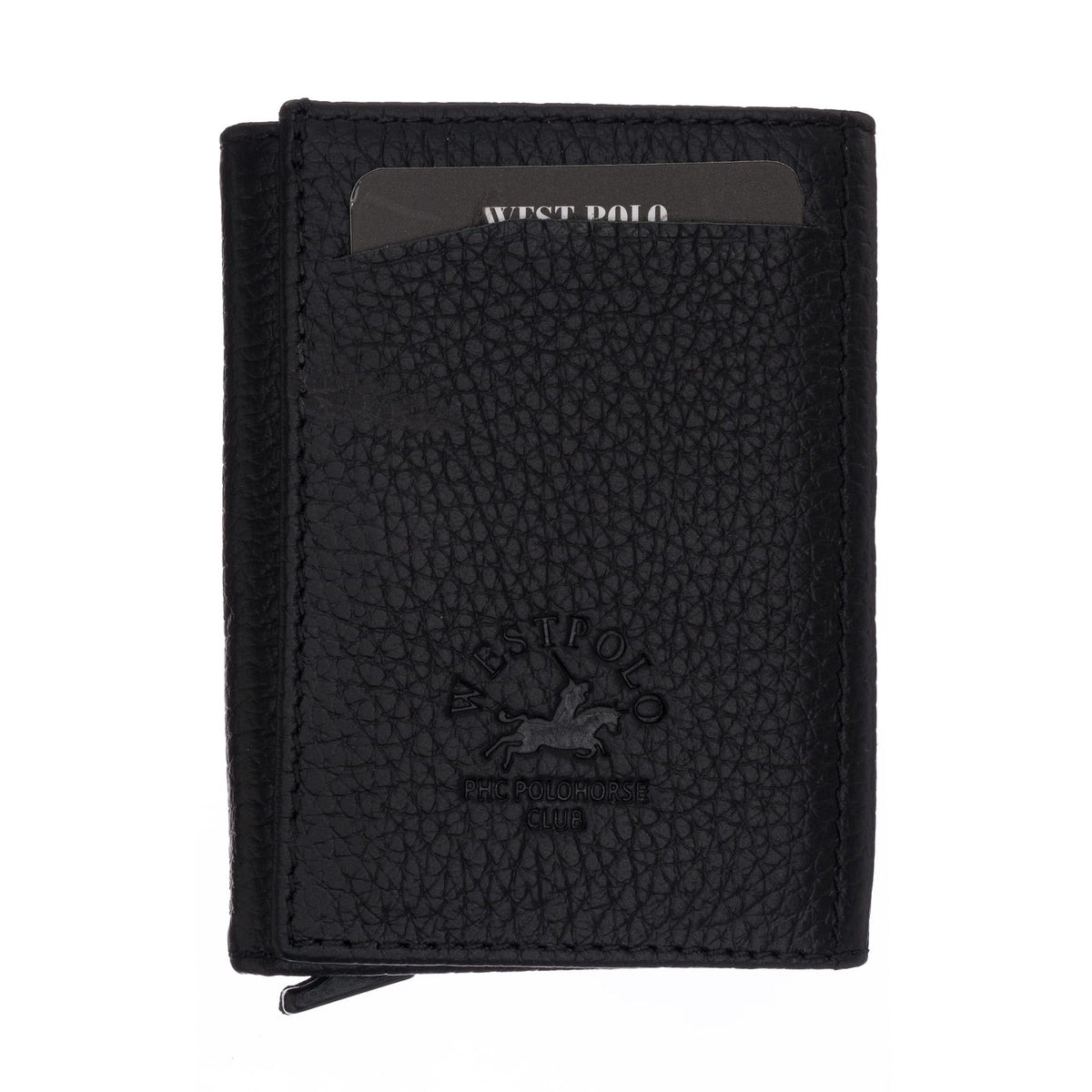 Portefeuille mécanique en cuir véritable Westpolo Safari (5550)