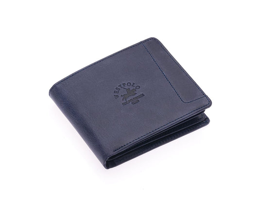 Westpolo Genuine Tumbled Leather Men's Leather Wallet with Card Compartment and Coin Compartment (558C)