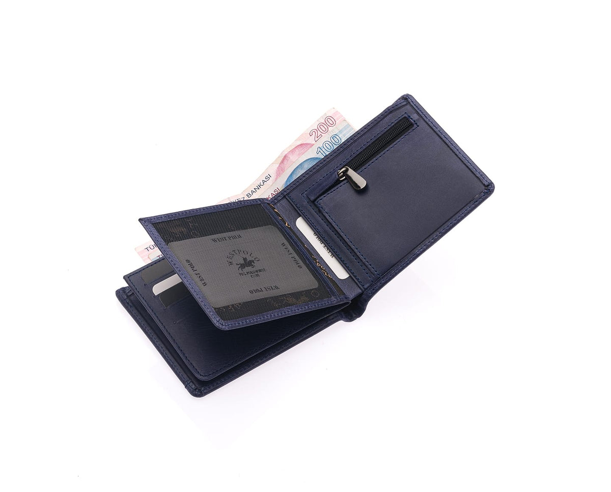 Westpolo Genuine Tumbled Leather Men's Leather Wallet (558C)