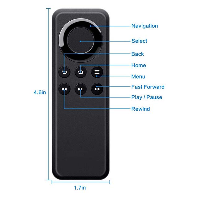 CV98LM Replacement Remote Control for Amazon Fire TV Stick – Universal Wireless Remote with Easy Pairing, Durable Design &amp; Plug‑and‑Play Compatibility