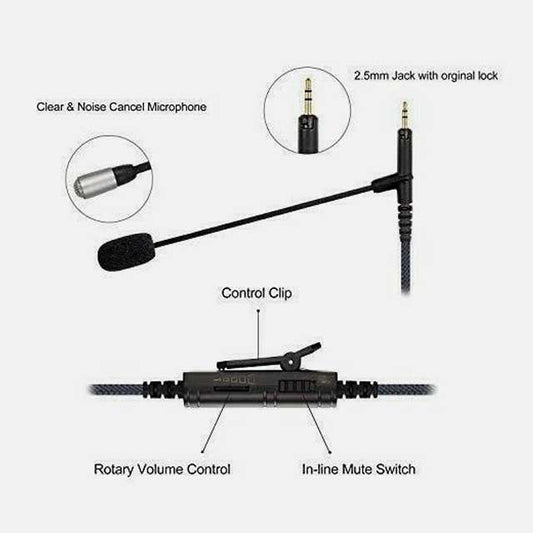 Cable Boom Microphone with Volume Control – Gaming Mic for PlayStation PS4, Xbox One &amp; PC – Model PC518 150