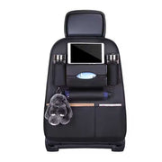 Car Seat Back Organizer – 1Pc Leather Car Storage for Kids’ Toys, Travel Essentials & Daily Use | Black Tidy Backseat Organizer for Parents & Drivers