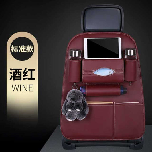 Car Seat Back Organizer – 1Pc Leather Car Storage for Kids’ Toys, Travel Essentials & Daily Use | Black Tidy Backseat Organizer for Parents & Drivers