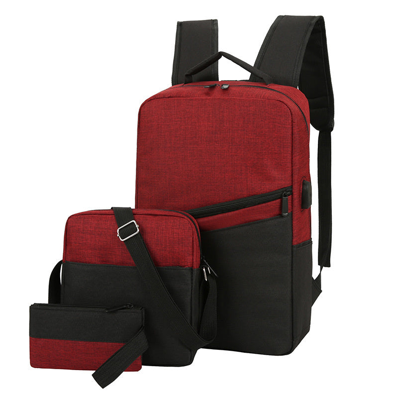 Three-piece School  Three-piece School Backpack (EGB005)