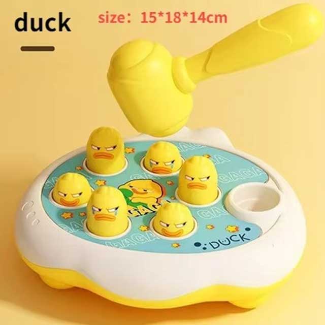 Cartoon Whac-A-Mole Montessori Toy – Animal-Themed Knocking Game for Toddlers & Kids, Educational Birthday Gift for Boys & Girls