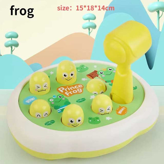 Cartoon Whac-A-Mole Montessori Toy – Animal-Themed Knocking Game for Toddlers & Kids, Educational Birthday Gift for Boys & Girls