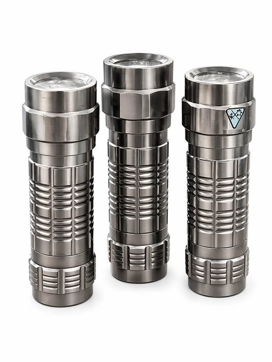 High Power Rechargeable LED Flashlight – Heavy Duty Metal Torch, Zoomable Tactical Handheld Light