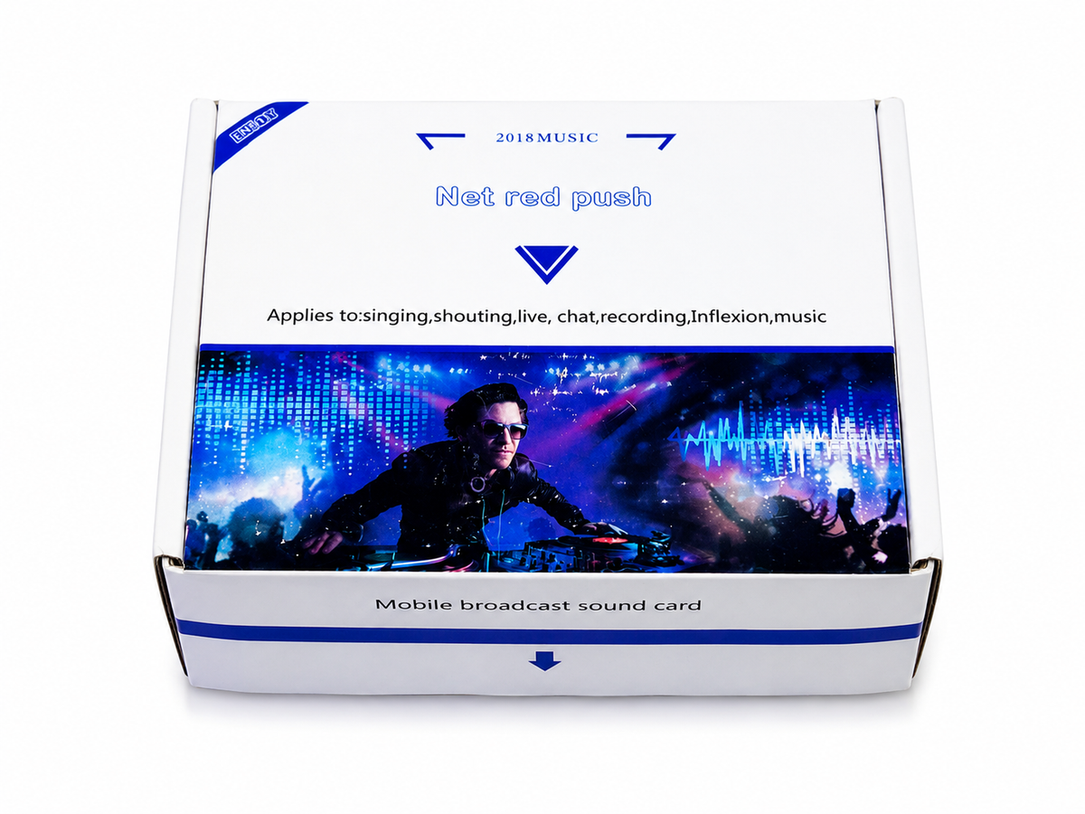 Carte son V8 Live Audio Mixer – Carte son USB mobile pour le streaming, le podcast et le karaoké