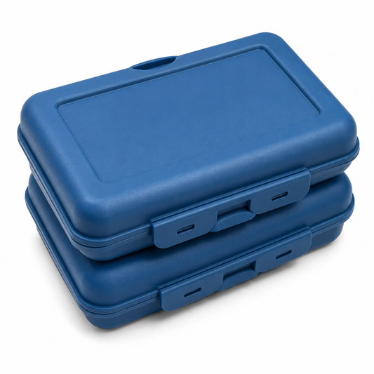 EDEKA Zuhause Lunch Box 15 × 10.5 cm – Reusable Food Storage Container with Secure Locking Lid for School, Work & Travel