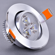 Downlight LED Ceiling Lamp – 3W Recessed Round LED Spotlight, Cool White 6000K, 220V/110V (3W Non-Dimmable Option)