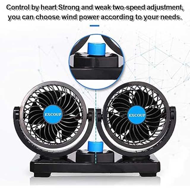Cigarette Lighter Car Cooling Fan