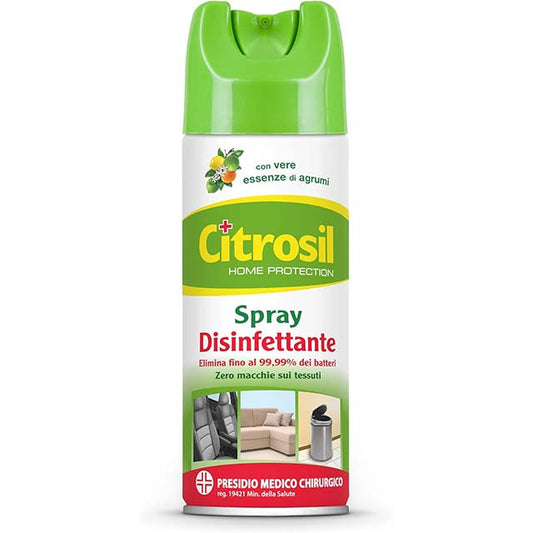 Citrosil Home Protection - Disinfectant Spray with Real Citrus Essences for Multipurpose Surfaces - Eliminates Up to 99.9% of Bacteria - 300 ml