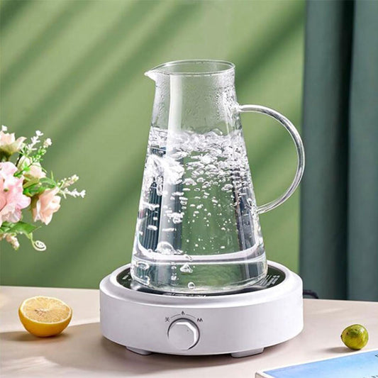 Classic Gray Large Capacity Glass Tea Kettle &amp; Fruit Tea Maker – Premium Household Tea Set with Handle, Easy to Use