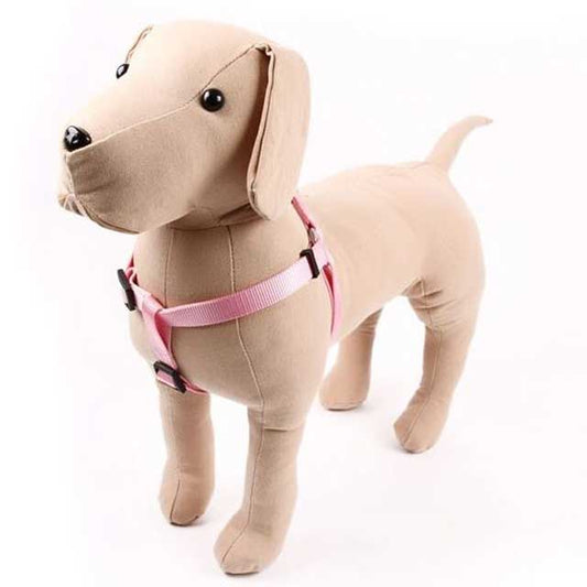 Classic Pink Dog Harness – Adjustable, Durable &amp; Comfortable Pet Accessory for Small &amp; Medium Dogs