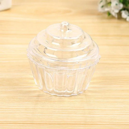 Clear Mini Cake Stand for Cupcake Favors – Plastic Candy Box & Party Treat Container for Weddings, Birthdays & Gift Wrapping