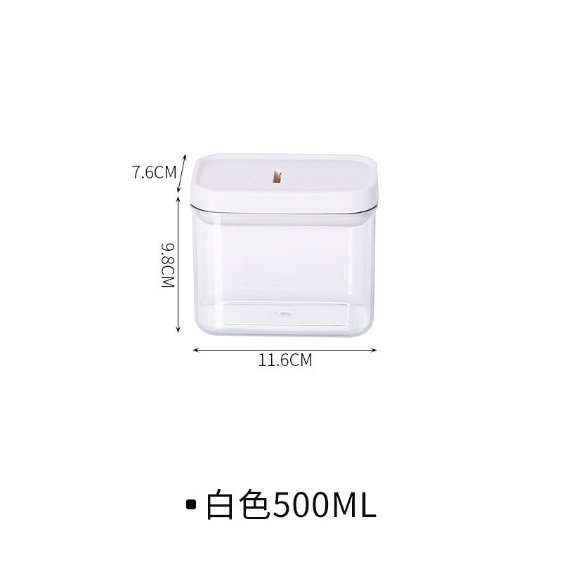 Clear Plastic Food Storage Container Sealed Jar
