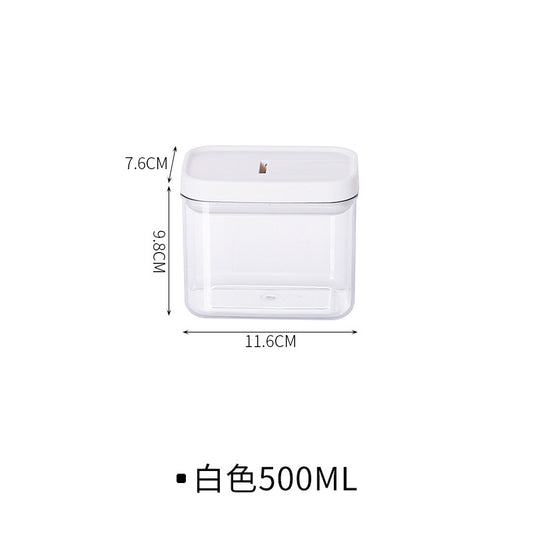 Bocal hermétique transparent en plastique pour la conservation des aliments